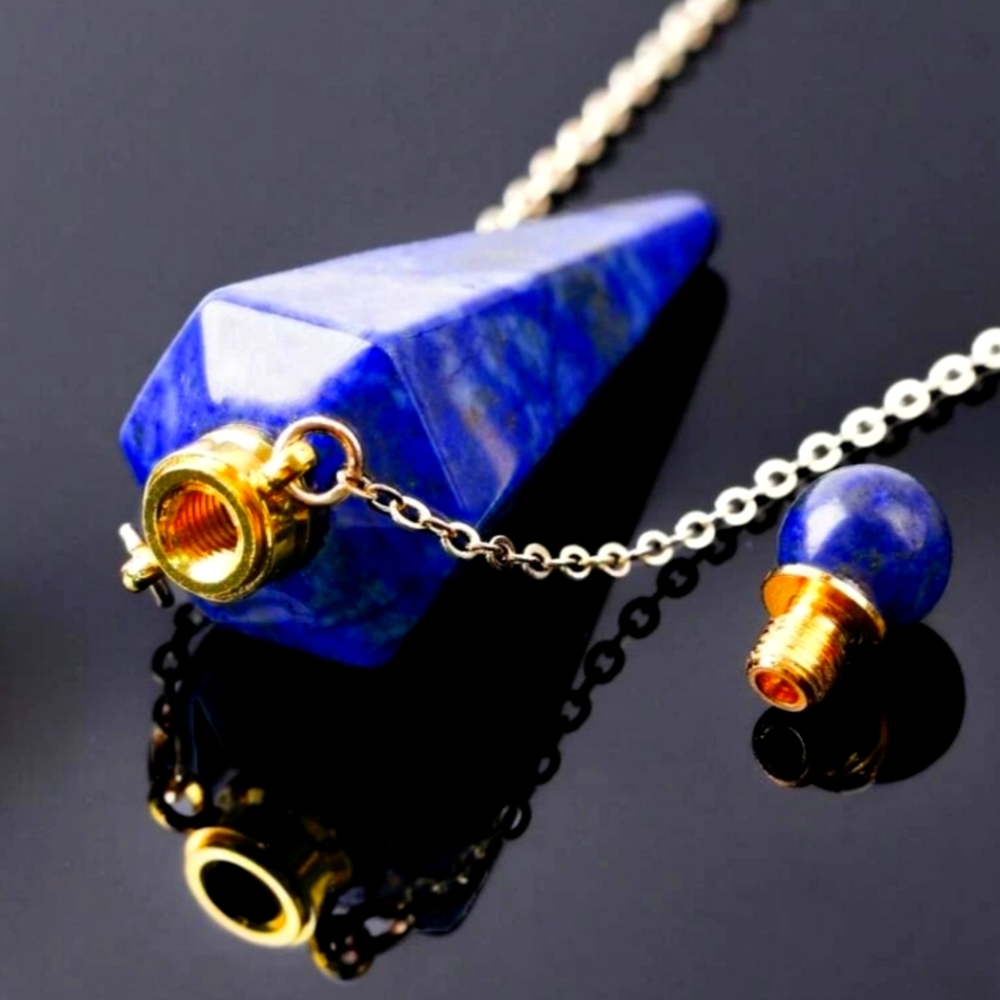 Lapis Lazuli bottle necklace